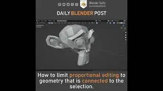 Limit Proportional Editing to Connected Geometry