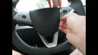 Model 3 Highland - Steering Wheel Color Wrap - Brushed Titanium -  installation | Tesla-Protect