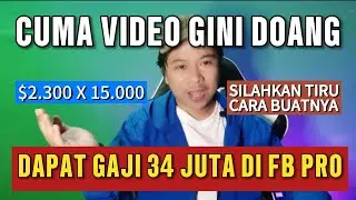 GAJI FACEBOOK PRO 34 JUTA DENGAN IDE KONTEN SEPERTI INI‼️TANPA WAJAH, TANPA NGOMONG☑️ BISA MONETI