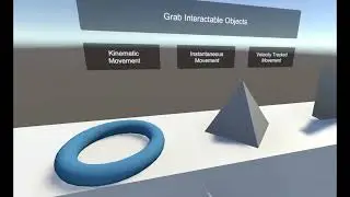 Unity VR Test - XR Toolkit Demo (Interactable Objects)