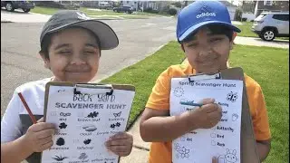 scavenger hunt with kids