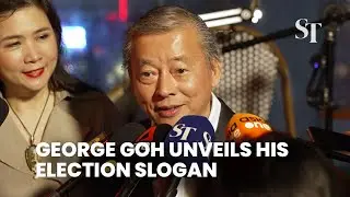 George Goh unveils slogan, responds to Tan Kin Lian comments
