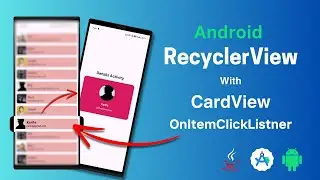 How to Add OnClickListener & Click Events in RecyclerView in Android Studio | Beginner's Guide 2024
