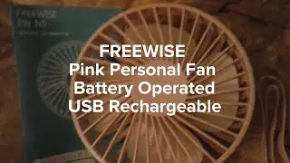 Freewise Pink Personal Hand Held 3 Speed Fan Video Review