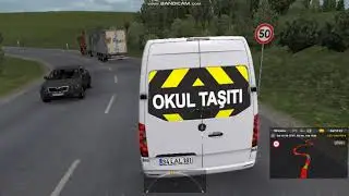 ETS 2 SPRİNTER İLE VİRAJLI YOLLAR !!TAKLA ATTIK!!