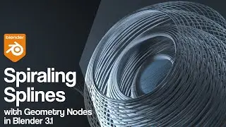 Spiraling Splines with Geometry Nodes | Blender 3.1 Tutorial