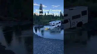 Truckhouse crossing the Slate River, Creste Butte, CO
