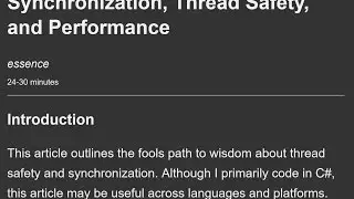 Nerd-On-Coffee Podcast: Alleviating the Woes of Synchronization
