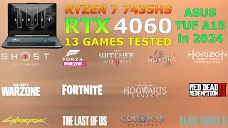 ASUS TUF A15 - Ryzen 7 7435HS RTX 4060 - Test in 15 Games in 2024