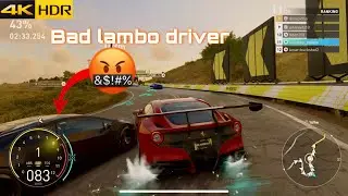 Bad lambo driver ramming my ferrari car|| crew motorfest grandrace multiplayer