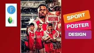 Sports Poster design tutorial | Pixellab and Snapseed Tutorial