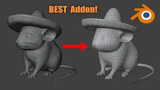 High Poly to Low Poly in One Click |Blender Tutorial