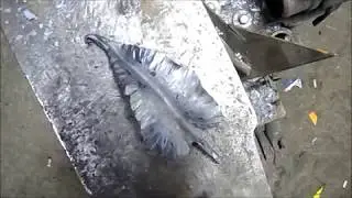 ковка листика из уголка
