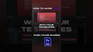 The BEST Way To Share Project Files With Your Teammates (Premiere Pro Tutorial)