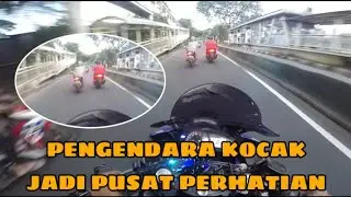 PENGENDARA MOTOR INI JADI PUSAT PERHATIAN⁉️