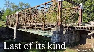 Exploring the Last Bollman Truss Bridge & Historic B&O Patuxent Branch Trail in Savage, Maryland