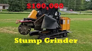 Stump Grinding with a $100,000 Dollar Grinder