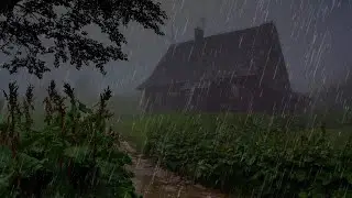 Звуки дождя и грома для сна - 99% мгновенно засыпают с Шум Дождя  и грома по Крыше в туманном лесу