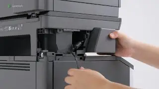 MX532/MX632/XM3350—Installing the convenience stapler