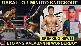 BREAKING: Gaballo PANALO Round 1 KNOCKOUT! | Wonderboy Kilalanin ang MEXICANONG Kalaban