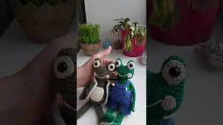 Broscuțe croșetate, tutorial disponibil     #amigurumi #frog #crochet #handmade