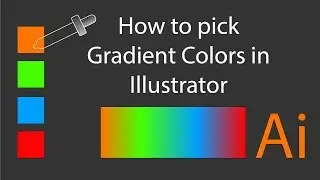 How to pick gradient in Adobe Illustrator