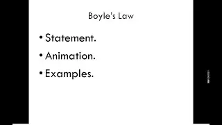 Boyle's Law Explanation
