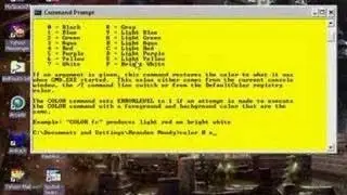 How to change CMD colour/color