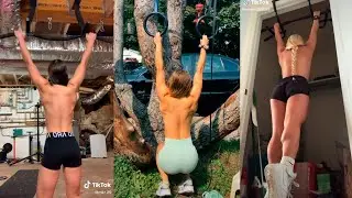 Girl Pull Up Challenge TikTok Compilation - No Bra Workout 