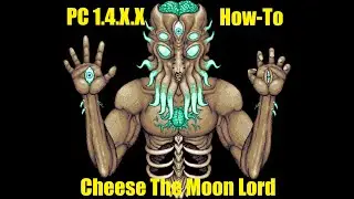 Terraria How-To - Beat The Moon Lord Easily With Simple Arena (2021)
