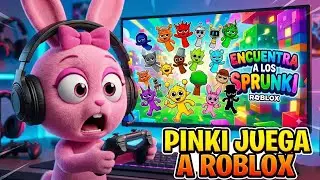 Pinki jugando a los Sprunki en Roblox 😲