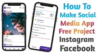 How To Make Social Media App Free Project, Sketchware, Instagram, Facebook, Twitter,
