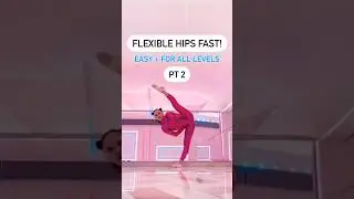 How to get Flexible Hips FAST + EASY! 2 🩷 #flexibility #stretching #yoga