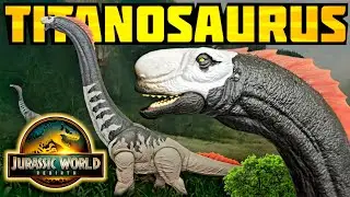 Mattel Jurassic World Rebirth Titanosaurus Review!!! It's MASSIVE!!!