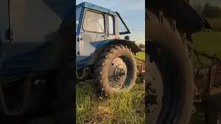 Синий трактор МТЗ 82 🔥 #bes #farming #мтз #трактор #мтз82 #shorts