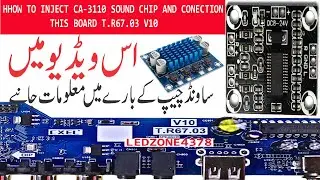 " Master Injecting the CA 3110 Sound Chip on T R67 03 Board!"