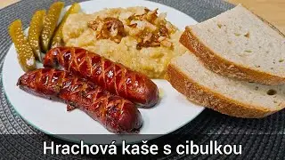Hrachová kaše s cibulkou - recept