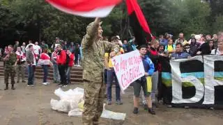 Украіна - Беларусь. Супольны марш фанаў ва Львове!