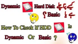 How To Check Hard Disk Dynamic Or Basic????