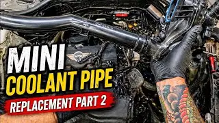 How to replace the coolant crossover pipe on an R56 Mini Cooper S (N14) Part2