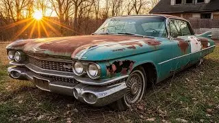 1959 Cadillac Coupe de Ville Full Restoration - Abandoned Classic American Car Brought Back to Life