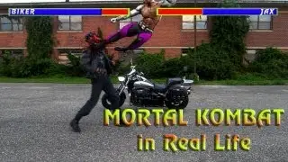 Jax vs Biker. Mortal Kombat in Real Life. Round 2
