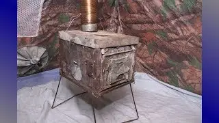 Печка для палатки -- чертежи разборной печки.