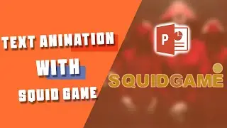 text animation with Squid Game | text animation tutorial with Squid Game