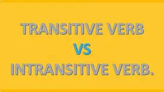 Transitive vs Intransitive verbs,|Urdu|English|The language lab|