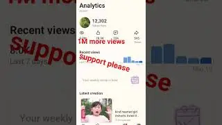 support please 1m views 