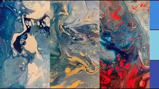 078 Same Color Dutch Blowout on Different Colored Backgrounds | High Speed Fluid Art