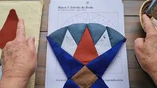 SAILOR'S COMPASS QUILT: Patchwork block course with patterns and hand sewing, step by step.