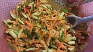 ОГУРЦЫ ПО КОРЕЙСКИ НА ЗИМУ. ВКУСНЫЙ РЕЦЕПТ ОГУРЦОВ. ОГУРЦЫ НА ЗИМУ.