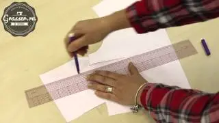 Перенос центра нагрудной вытачки. Уроки кройки и шитья в школе GRASSER.